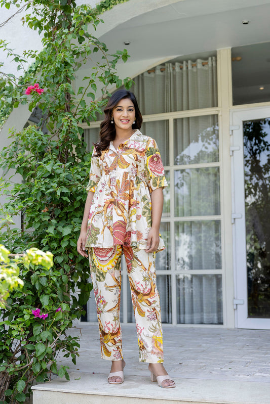 Snowbelle Garden Cotton Co-ord Set - Me&My