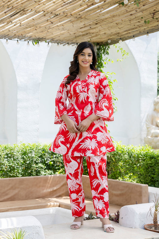 Scarletleaf Cotton Co-ord Set - Me&My