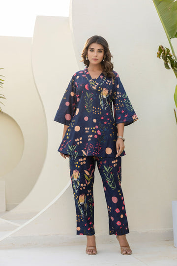 Noirwave Cotton Co-ord Set