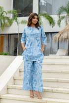 Onyx Mist Blue Cotton Co-ord Set