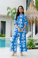 Blue Mirage Cotton Co-ord Set - Me&My