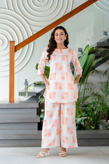 Snowdrift White Cotton Co-ord Set