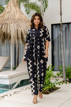 Midnight Muse Black Cotton Co-ord Set
