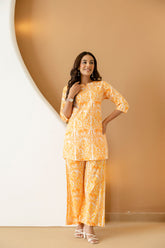 Citrus Grove Orange Botanical Cotton Co-ord Set - Me&My