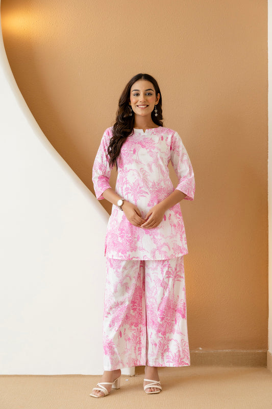 Blush Meadow Pink Cotton Co-ord Set - Me&My