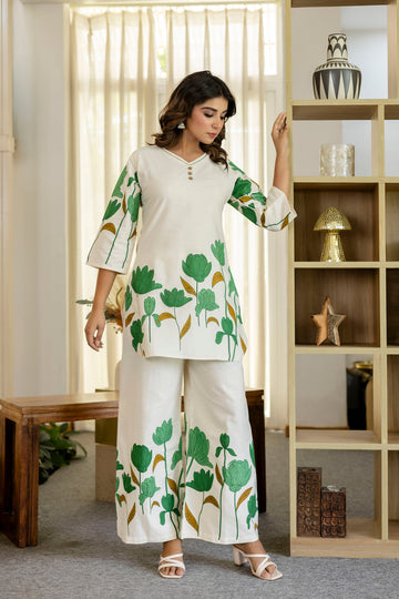 Mistflora Cotton Flex Co-ord Set