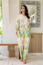 Porcelain Drift Off-White Cotton Flex Co-ord Set