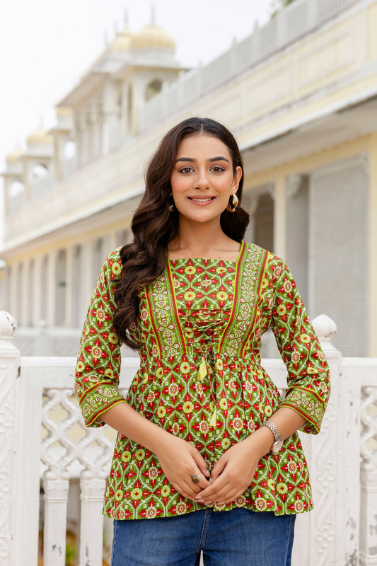 Fernshade Cotton Printed Top - Me&My