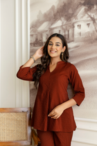 Terracrest Rust Cotton Co-ord Set