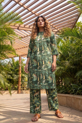 Wild Streak Forest Green Animal Cotton Co-ord Set | Me&My