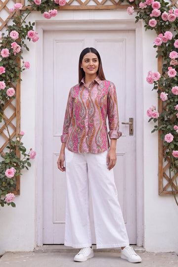 Blush Quartz Cotton Shirt