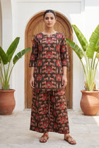Royal Pichwai Brown Cotton Co-ord Set