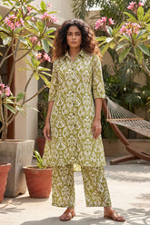 Natural Thread Cotton Co-ord Set