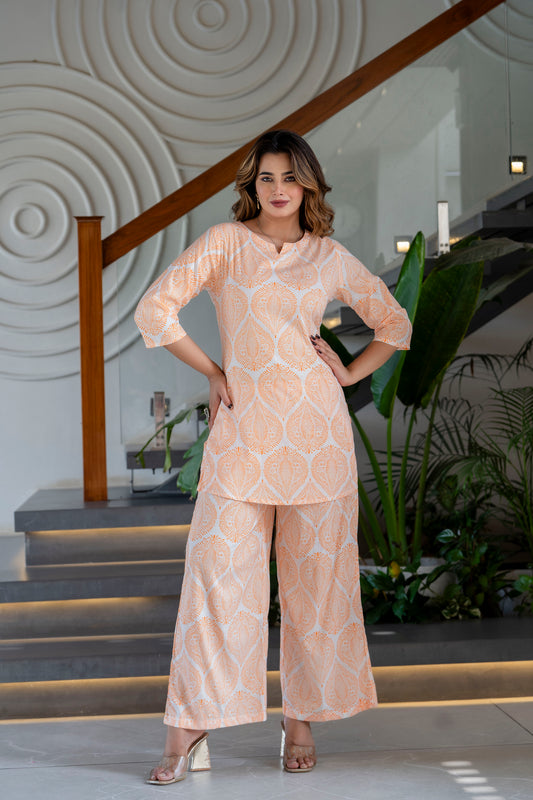 Saffron Sketch Cotton Co-ord Set - Me&My