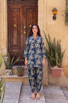 Midnight Garden Cotton Farshi Salwar Set