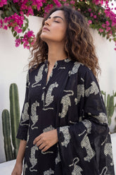 Phantom Wild Crest Tiger Cotton Dupatta Set | Me&My