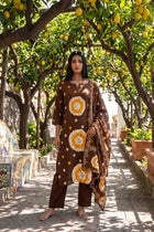 Hazel Trail Cotton Dupatta Set