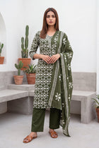 Clover Dell Cotton Dupatta Set