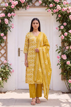 Sunbeam Glow Cotton Dupatta Set