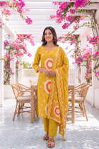 Honey Meadow Cotton Dupatta Set