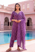 Orchid Lantern Cotton Dupatta Set