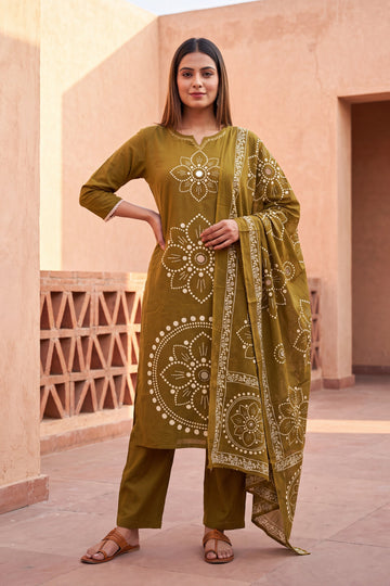 Willow Grove Cotton Dupatta Set