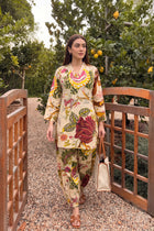 Ivory Bloom Cotton Farshi Salwar Set
