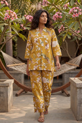 Golden Meadow Mustard Cotton Co-ord Set