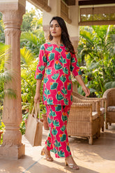 Rosy Garden Botanical Cotton Co-ord Set