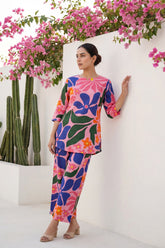 Petal Pop Pink Floral Cotton Co-ord Set