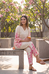 Slate Birch Hollow Geometric Cotton Co-ord Set
