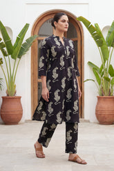 Prowling Midnight Tiger Cotton Co-ord Set | Me&My