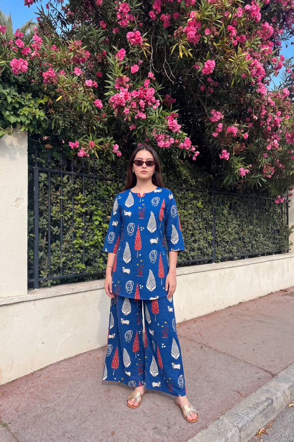 Larkspur Leaf Cotton Co-ord Set