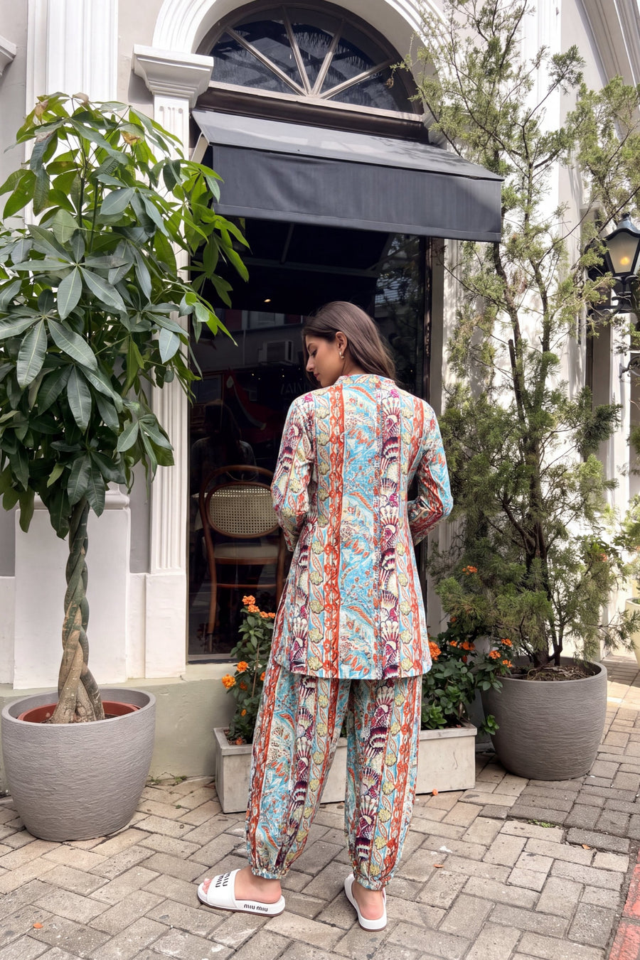 Tidewater Plume Cotton Farshi Salwar Set — image 7