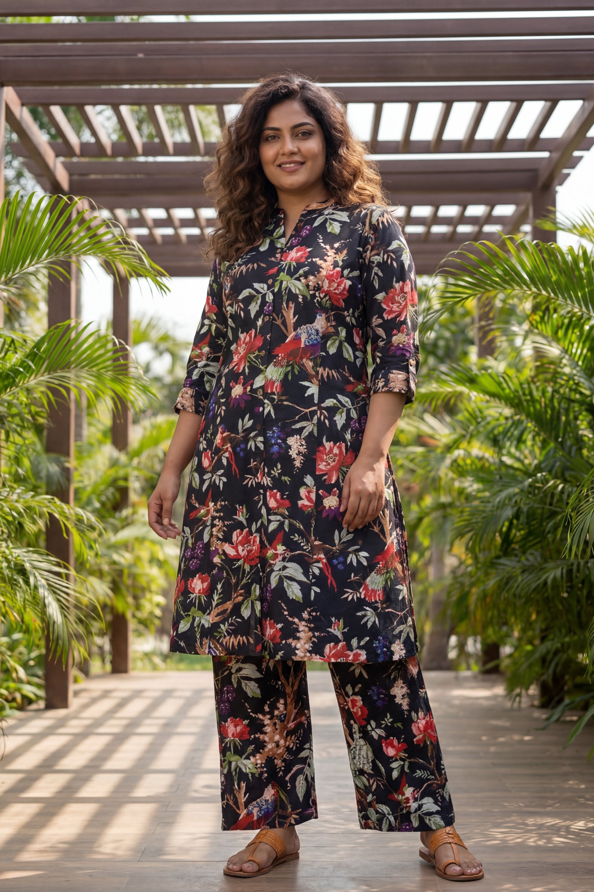 Raven Garden Romantic Floral Cotton Co-ord Set | Me&My
