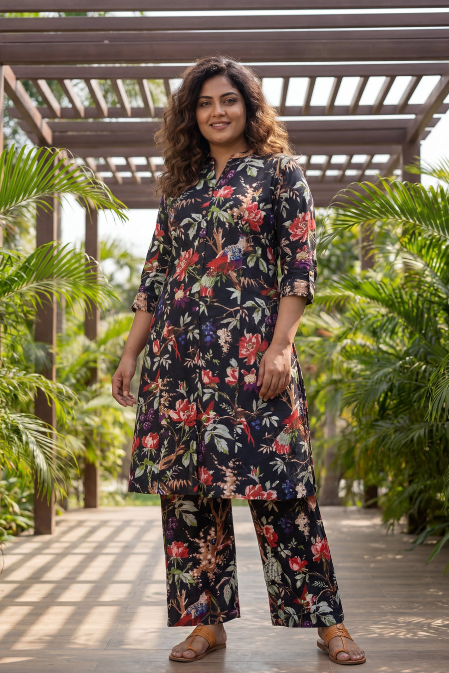 Raven Garden Romantic Floral Cotton Co-ord Set — image 9