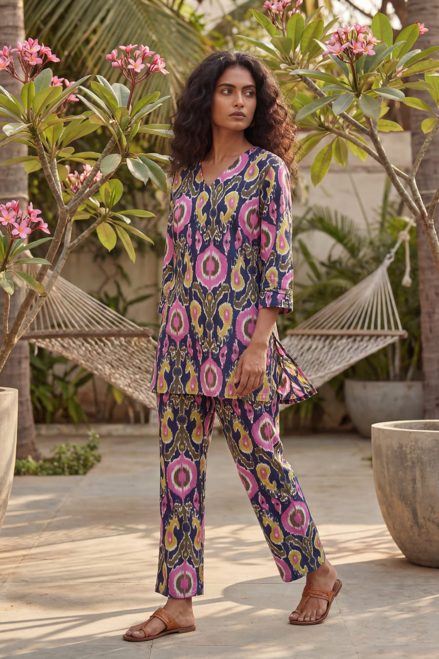 Cosmic Circles Navy Cotton Co-ord Set — image 4