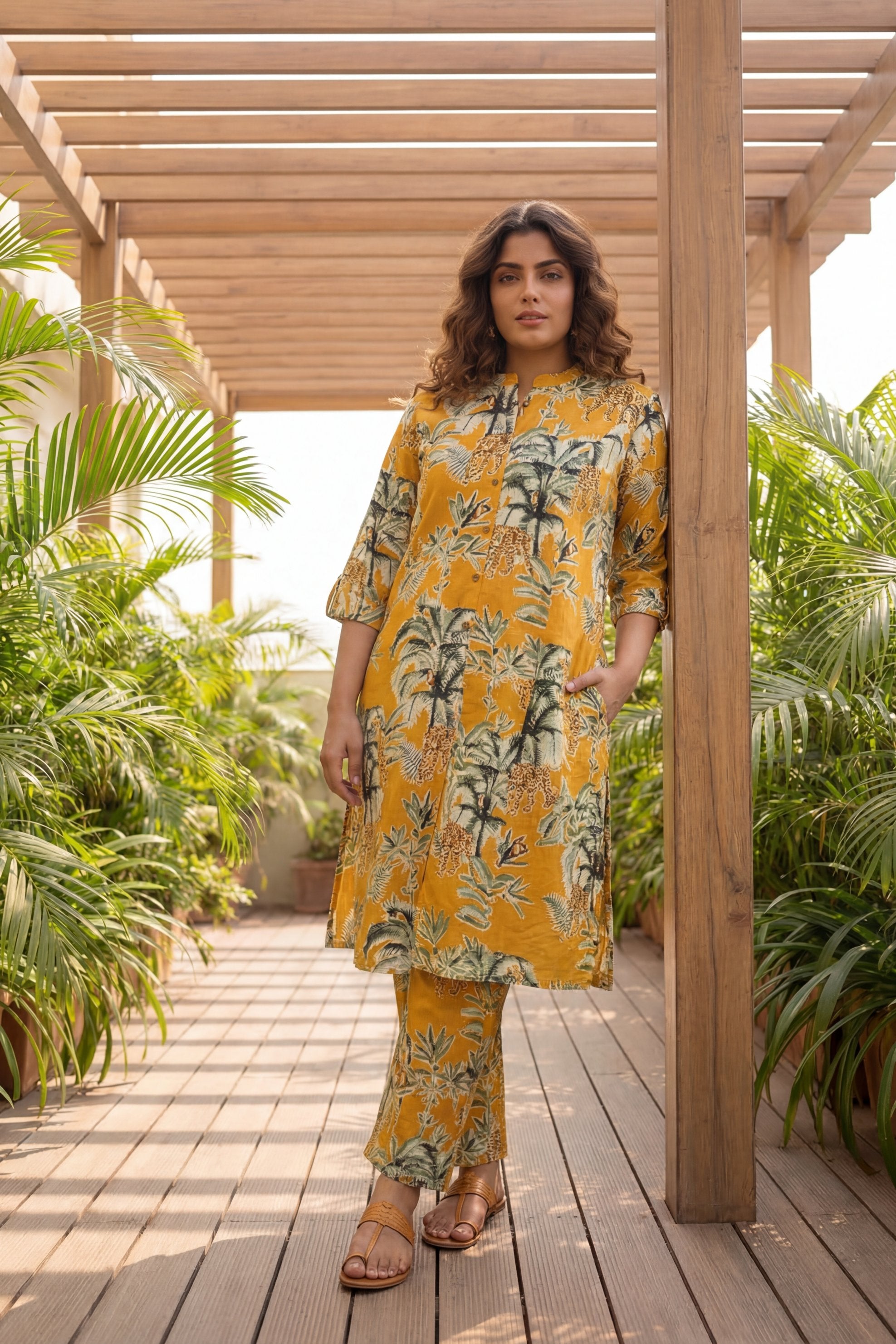 Dijon Tropics Palm Jungle Cotton Co-ord Set | Me&My