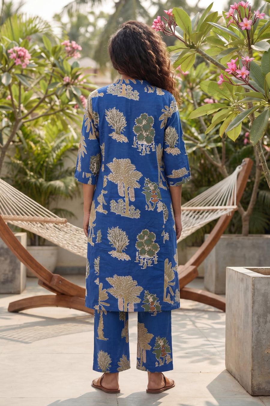 Forest Garden Navy Cotton Co-ord Set — image 2