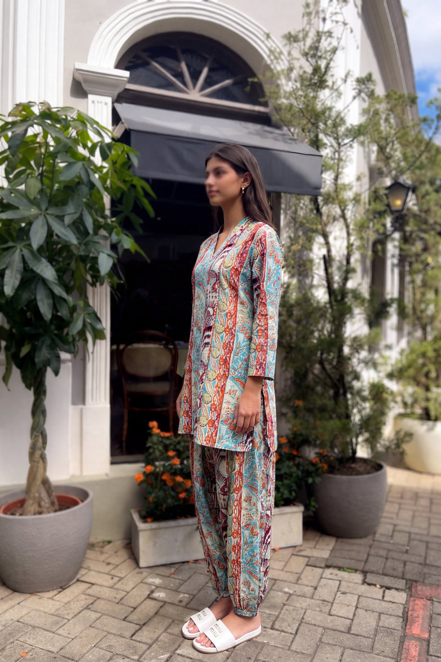 Tidewater Plume Cotton Farshi Salwar Set — image 12