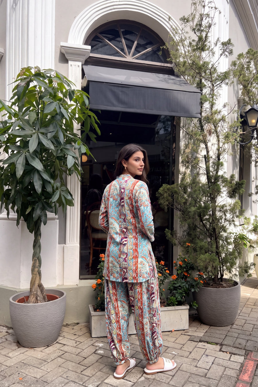Tidewater Plume Cotton Farshi Salwar Set — image 14