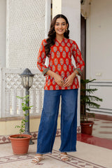 Roselure Printed Cotton Top - Me&My