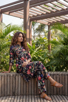 Raven Garden Romantic Floral Cotton Co-ord Set