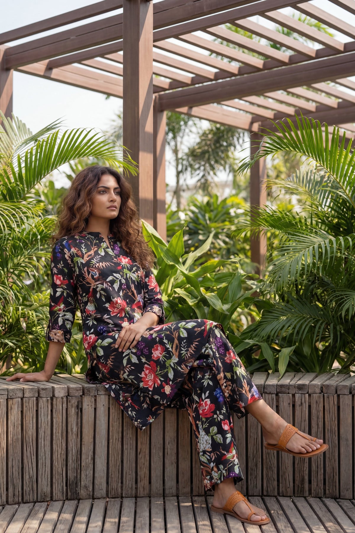 Raven Garden Romantic Floral Cotton Co-ord Set | Me&My