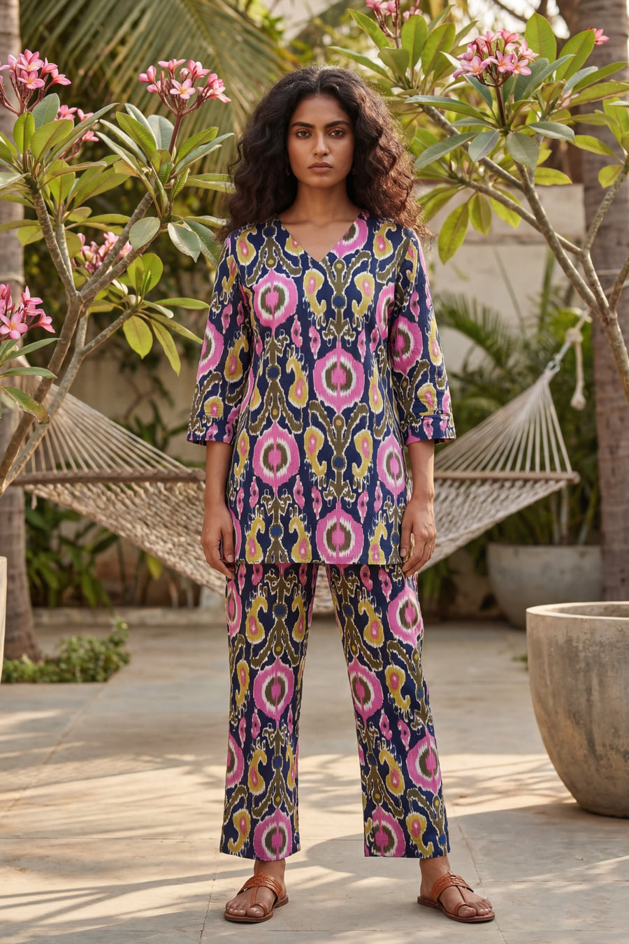 Cosmic Circles Navy Cotton Co-ord Set — image 3