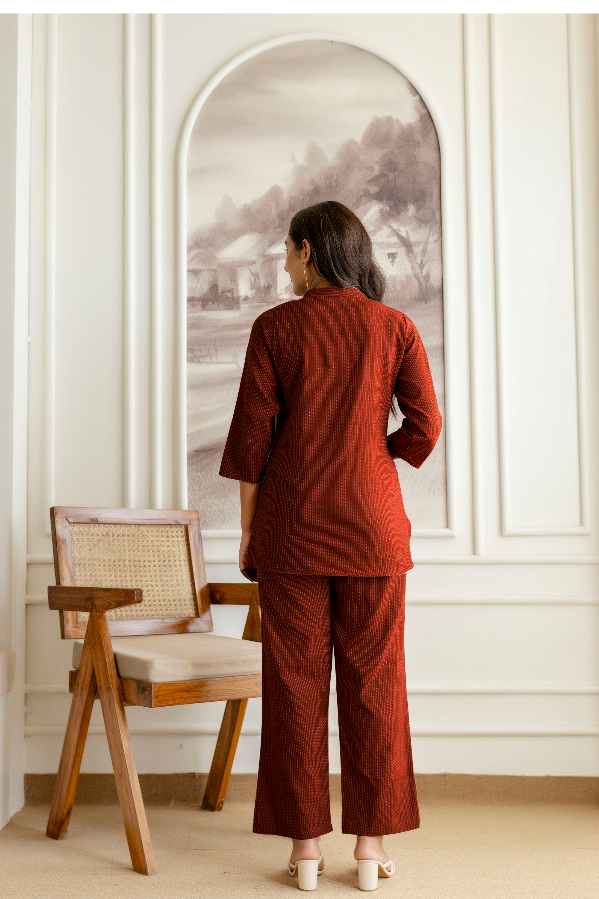 Terracrest Rust Cotton Co-ord Set