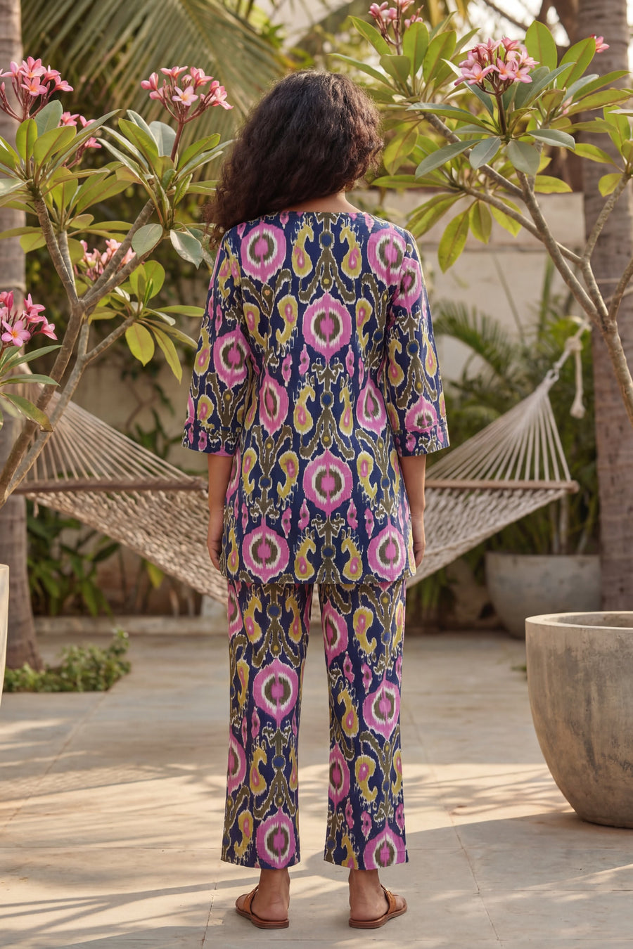 Cosmic Circles Navy Cotton Co-ord Set — image 2