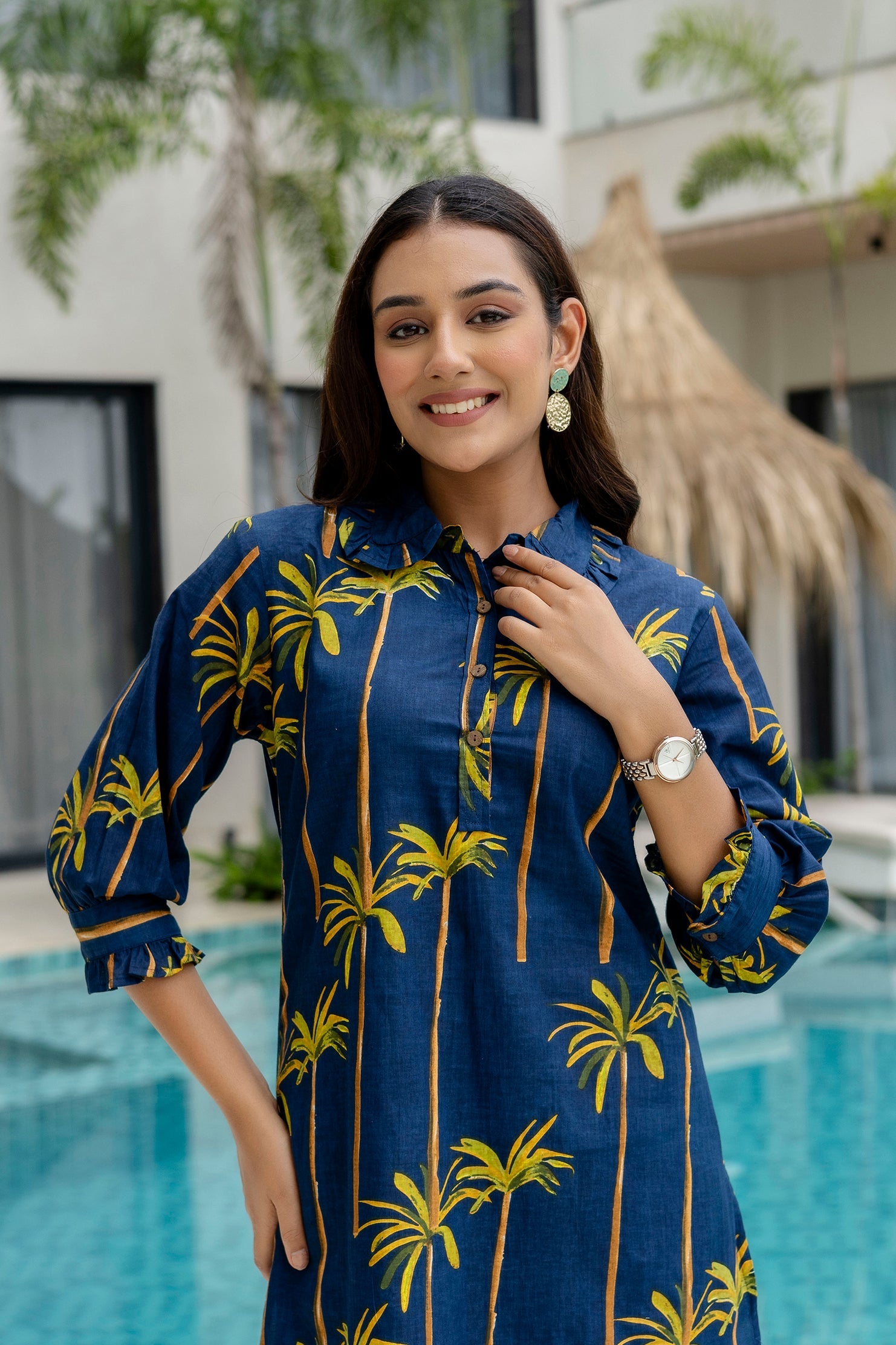 Bloomrift Blue Cotton Co-ord Set Me&My
