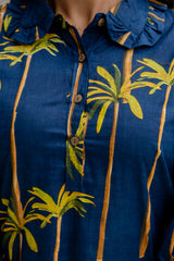 Bloomrift Blue Cotton Co-ord Set - Me&My