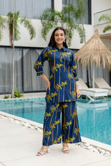 Bloomrift Blue Cotton Co-ord Set Me&My